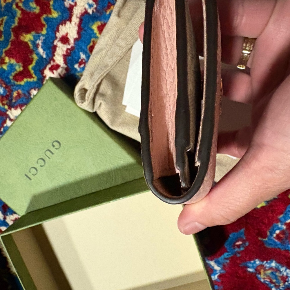 Gucci Pink Leather Wallet - Picture 6 of 7